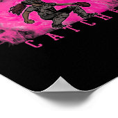 Mädchen Softll Catcher In Gear Mit Rosa Rauch Ckgr Poster (Ecke)
