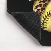 Mädchen Softll Leopard Tierdruck Bogen Band Mama D Mousepad (Ecke)