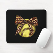 Mädchen Softll Leopard Tierdruck Bogen Band Mama D Mousepad (Mit Mouse)