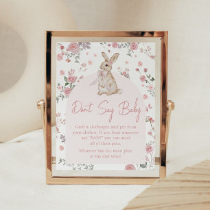 Mädchen Some Bunny Baby Shower Don't Say Baby Poster