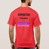 MÄDCHEN. SPIEL. GEWINN. DSO Clan T-Shirt (Rückseite)