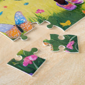 Mädchen spielen 4 kühne und schöne Jigsaw Puzzle (Seite)
