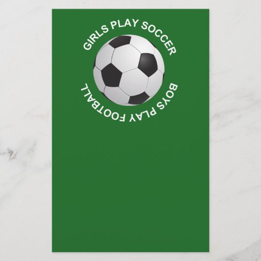 Mädchen spielen Fußball, Jungen spielen Fußball Flyer (Vorne)