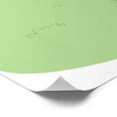 Mädchen spielen Fußball-Poster Poster (Ecke)