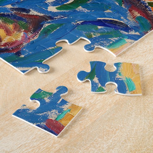 Mädchen spielen mit Katzen | Ernst Ludwig Kirchner Puzzle (Seite)