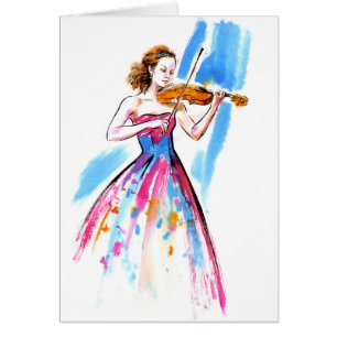 Mädchen spielt Geige