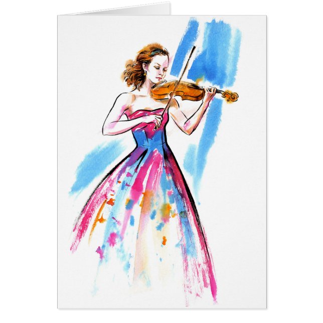 Mädchen spielt Geige (Vorne)