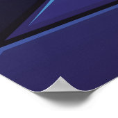 Mädchen spielt Gitarre der Nachtgitarre, Mädchen,  Poster (Ecke)