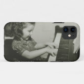Mädchen spielt Klavier Case-Mate iPhone Hülle (Rückseite (Horizontal))