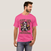 Mädchen spielt Videospiele Junge Mädchen T-Shirt (Vorne ganz)
