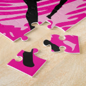 Mädchen-Spionageparty Rosa Fingerabdruck Puzzle (Seite)
