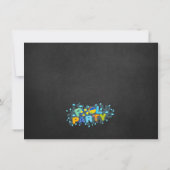 Mädchen Splish Spritzen kommen zu unserem Einladung (Rückseite)