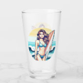 Mädchen Sport & Surfen Glas (Rückseite)