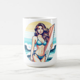 Mädchen Sport & Surfen Kaffeetasse