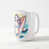 Mädchen Sport & Surfen Kaffeetasse (VorderseiteRechts)