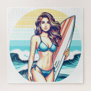 Mädchen Sport & Surfen Puzzle