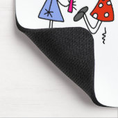 Mädchen springen Seil Mousepad (Ecke)