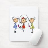 Mädchen springen Seil Mousepad (Mit Mouse)