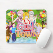 Mädchen-Stadt Mousepad (Mit Mouse)