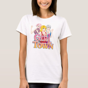 Mädchen-StadtT-Shirt T-Shirt