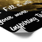 Mädchen starrt auf den Mond Poster (Ecke)