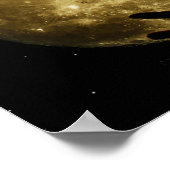Mädchen starrt auf den Mond Poster (Ecke)