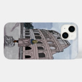 Mädchen stehend vor Kolosseum. Case-Mate iPhone Hülle (Rückseite (Horizontal))