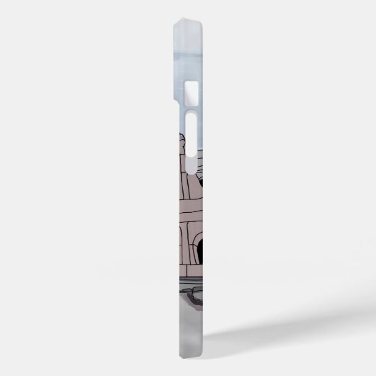 Mädchen stehend vor Kolosseum. Case-Mate iPhone Hülle (Rückseite / Links)