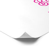 Mädchen-Strike-Up-Bowling-Baby-Shower-Willkommen Poster (Ecke)