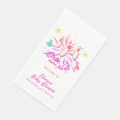 Mädchen-Strike-Up-Bowling-Baby-Shower-Willkommen Serviette (Ecke)