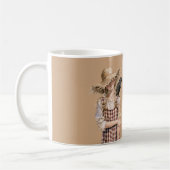 Mädchen Strohhut Krähe Kaffeetasse (Links)