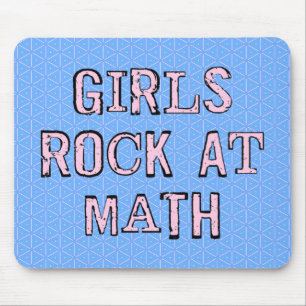 Mädchen stürzen in Mathe Mousepad