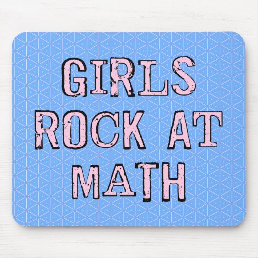 Mädchen stürzen in Mathe Mousepad (Vorne)
