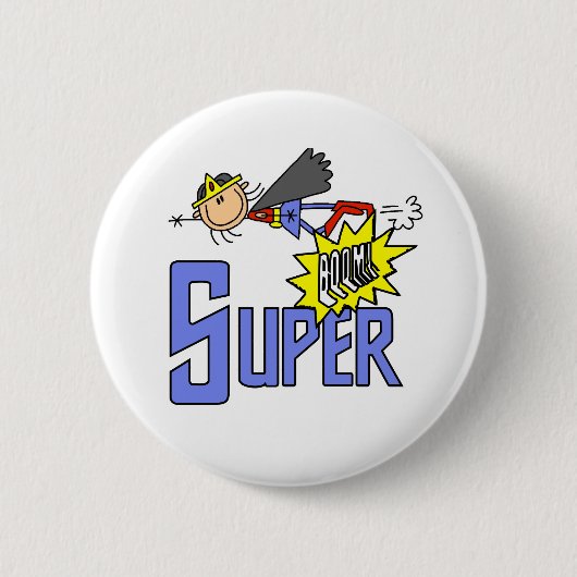 Mädchen SUPER Button (Vorderseite)