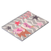 Mädchen-Superheld-Häschen Notizblock (Linke Seite)