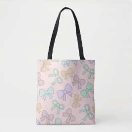 Mädchen Süße Schleife Pastell Rosa Tasche