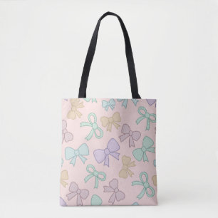 Mädchen Süße Schleife Pastell Rosa Tasche