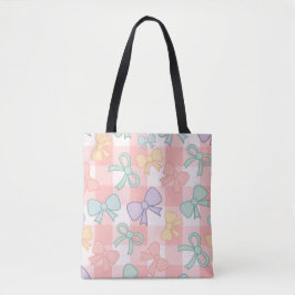 Mädchen Süße Schleife Pastell Rosa Tasche