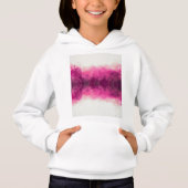 Mädchen Sweatshirt mit einem heißen rosa und weiß  (Vorderseite)