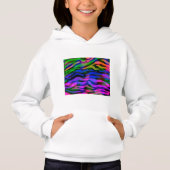 Mädchen Sweatshirt mit Regenbogendesign. (Vorderseite)