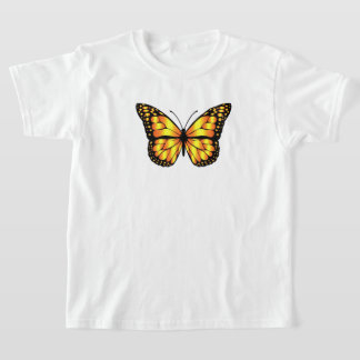Mädchen T-Shirt Schmetterling