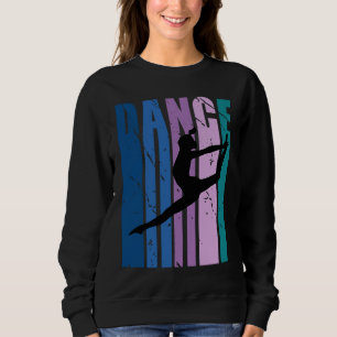 Mädchen Tanz Farben Tanz Retro Coach Coaching Sweatshirt