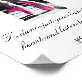 Mädchen tanzen: "Tanzen Sie Ihre Hand auf... Poster (Ecke)