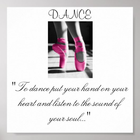 Mädchen tanzen: "Tanzen Sie Ihre Hand auf... Poster (Vorne)