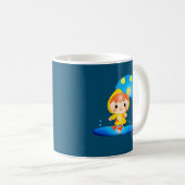 Mädchen tanzen unter dem Regen Kaffeetasse (VorderseiteRechts)