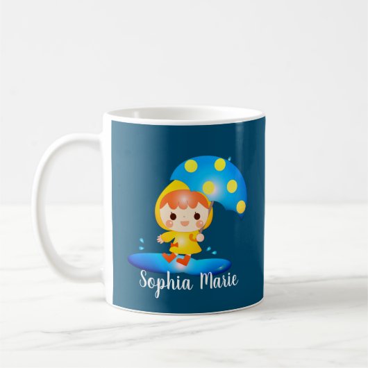 Mädchen tanzen unter dem Regen Kaffeetasse (Links)