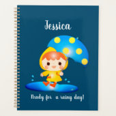 Mädchen tanzen unter dem Regen Planer (Vorderseite)