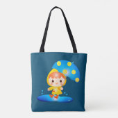 Mädchen tanzen unter dem Regen Tasche (Rückseite)