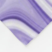 Mädchen tanzen Weiß und Lila Swirl Fleecedecke (Ecke)