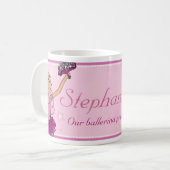 Mädchen-Tasse rosa und blonden Haares Kaffeetasse (Vorderseite Links)